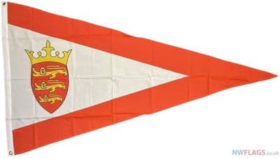 Jersey Triangle Flag - 5ft x 3ft | Standard Polyester