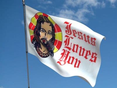 Jesus Flag 5ft x 3ft