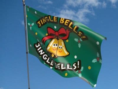 Jingle Bells 5ft x 3ft Flag