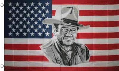John Wayne USA 5ft x 3ft Flag
