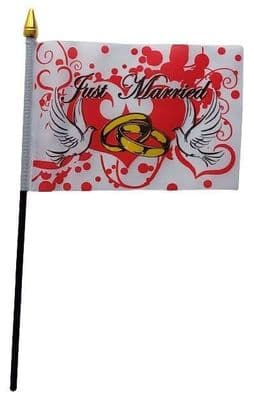 Just Married Table Flag - NO BASE