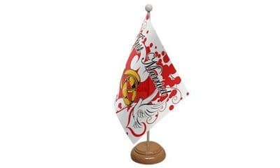 Just Married Table Flag - Wood