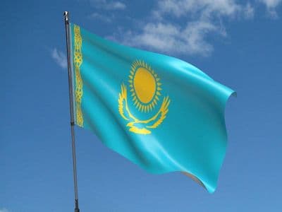 Kazakhstan Flag 5ft x 3ft