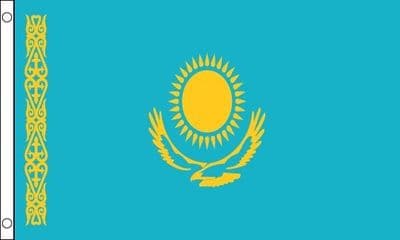 Kazakhstan Flag VALUE 3ft x 2ft