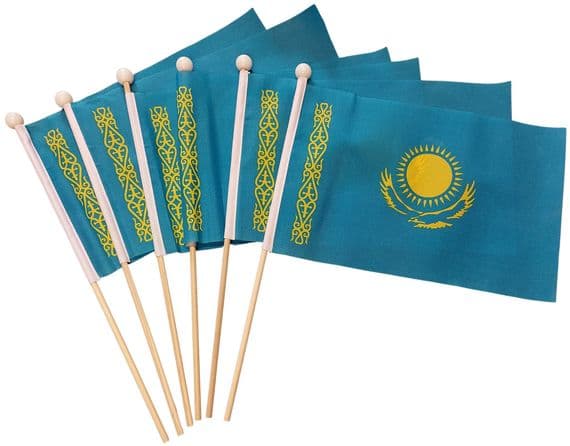 Kazakhstan Pack of Hand Flags | Buy Kazakhstan Pack of Hand Flags