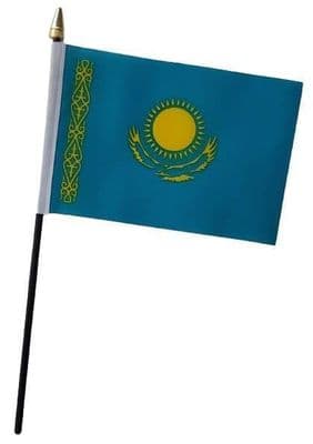 Kazakhstan Table Flag - NO BASE