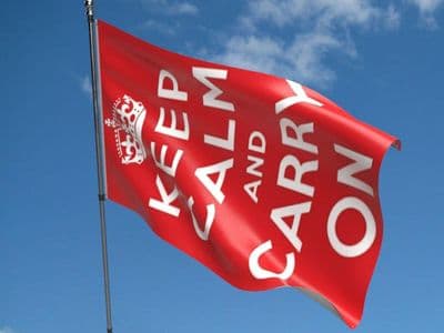 Keep Calm and Carry On Flag 5ft x 3ft