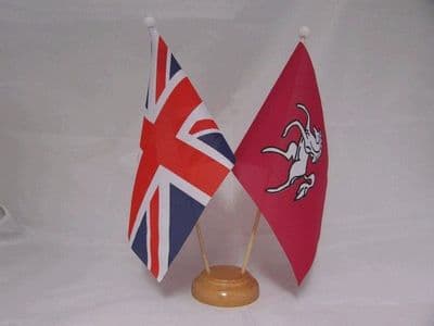 Kent Friendship Wooden Table Flag