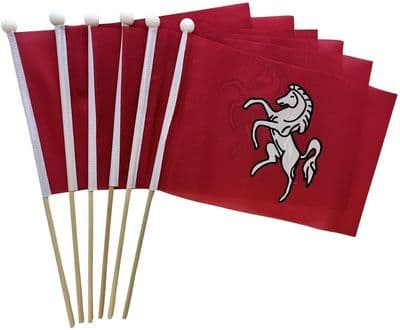 Kent Hand Flag - 6 Pack