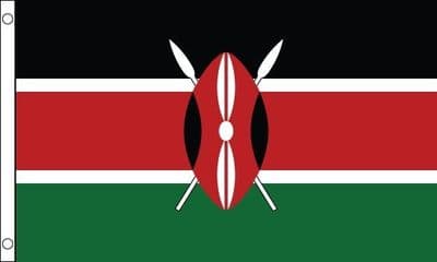Kenya Flag - 3ft x 2ft | Standard Polyester