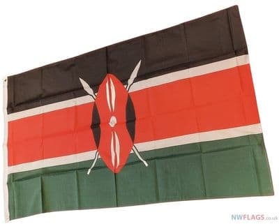 Kenya Flag - 5ft x 3ft | Standard Polyester