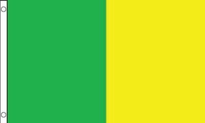 Kerry 5ft x 3ft Flag - Green and Yellow