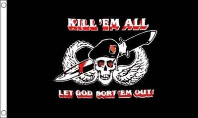 Kill em all Flag 5ft x 3ft
