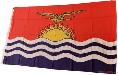 Kiribati Flag - 5ft x 3ft | Standard Polyester