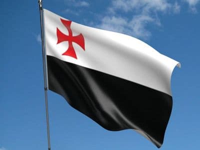 Knights Templar 5ft x 3ft Flag