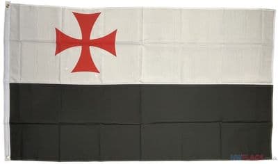 Knights Templar Flag - 5ft x 3ft | Standard Polyester