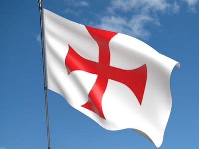 Knights Templar Red Cross Flag 5ft x 3ft