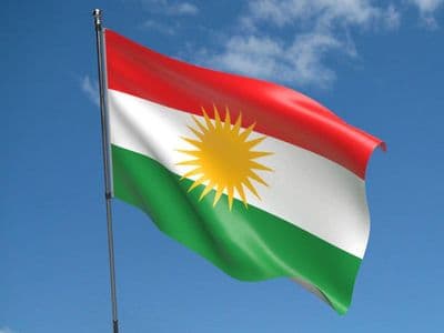 Kurdistan 5ft x 3ft Flag
