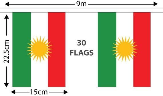 Kurdistan Bunting | Buy Kurdistan Bunting | NWFlags