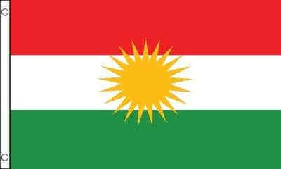 Kurdistan Flag VALUE 3ft x 2ft