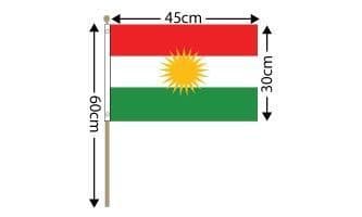 Kurdistan Large Hand Flag 18