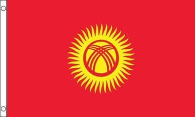 Kyrgyzstan Flag - 3ft x 2ft | Standard Polyester