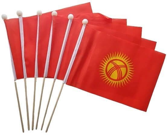 Kyrgyzstan Pack of Hand Flags | Buy Kyrgyzstan Pack of Hand Flags