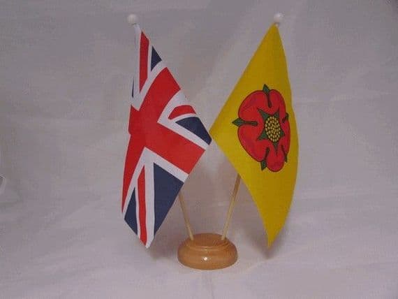 Lancashire Friendship Wooden Table Flag | NWFlags