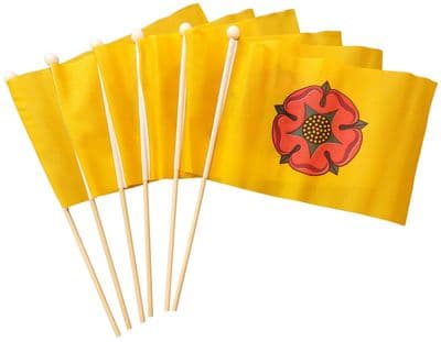 Lancashire Hand Flag - 6 Pack