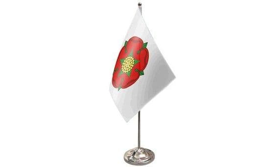 Lancashire Old Table Flag | Buy Lancashire Old Satin Table Flag