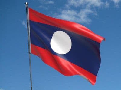 Laos Flag 5ft x 3ft