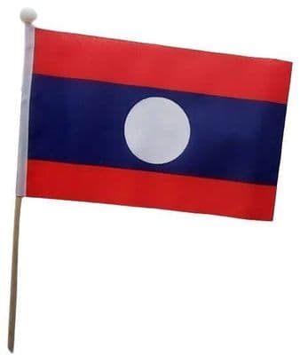 Laos Hand Flag