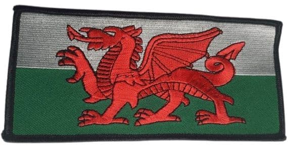Large Wales Flag patch | Buy Large Wales Flag patch | NWFlags