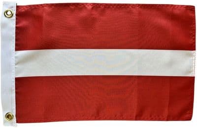 Latvia Boat Flag  - 17