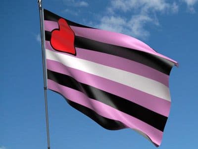 Leather Girl Flag 5ft x 3ft