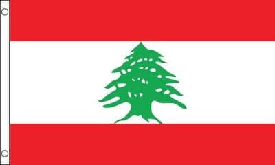 Lebanon Flag VALUE 3ft x 2ft