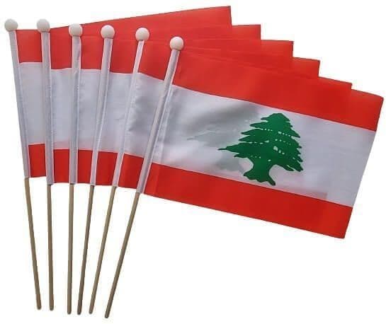 Lebanon Pack of Hand Flags | Buy Lebanon Pack of Hand Flags | NWFlags