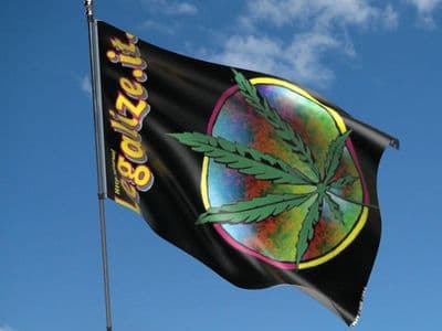 Legalize it 5ft x 3ft Flag