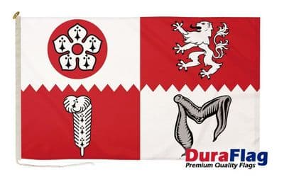 Leicestershire Premium Quality DuraFlag Rope & Toggle - 5ft x 3ft