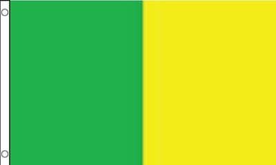 Leitrim 5ft x 3ft Flag - Yellow and Green