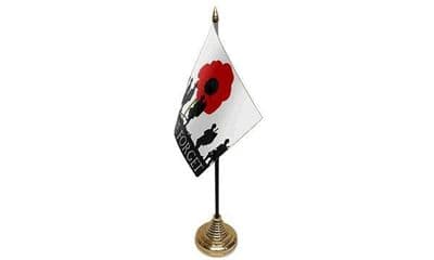 Lest We Forget (Army) Table Flag