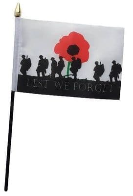 Lest We Forget Army Table Flag - NO BASE