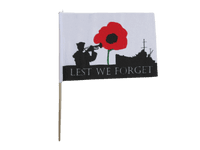 Lest We Forget Navy Hand Flag | Buy Lest We Forget Navy Hand Flag