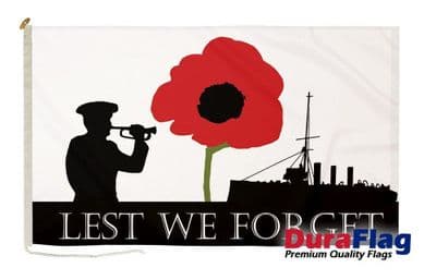 Lest We Forget Navy Premium Quality DuraFlag Rope & Toggle - 3ft x 2ft