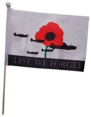 Lest We Forget (RAF) Hand Flag