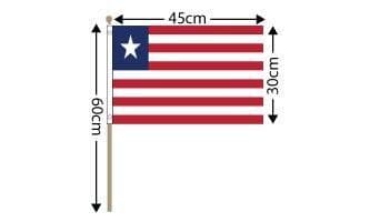 Liberia Large Hand Flag (18