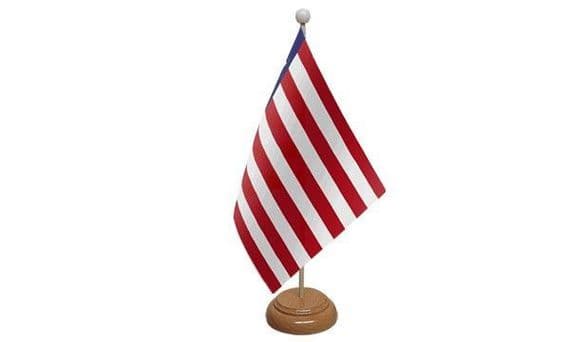 Liberia Wooden Table Flag | Buy Liberia Wooden Table Flag | NWFlags