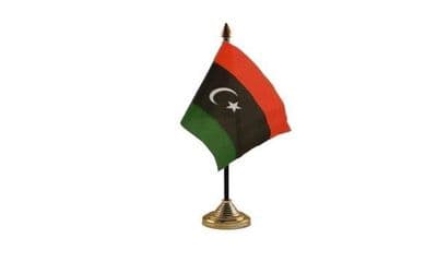Libya Table Flag