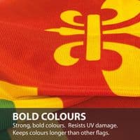 Lincolnshire 3ft x 2ft Knitted Heavy Polyester Flag