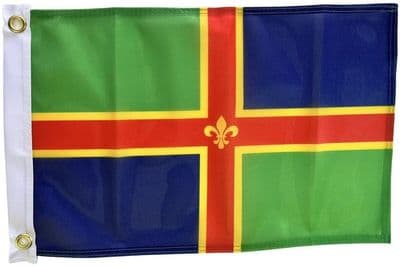 Lincolnshire Flag 1.5ft x 1ft | Heavy Knitted Polyester
